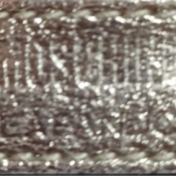 MOSCHINO authentic limited edition Metallic Leather & Black Velvet Ruffle Bag - Picture 7 of 10